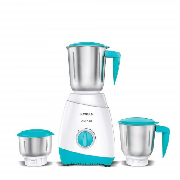 Havells ASPRO 700 Watt Mixer Grinder With 3 Stainless Steel Jar