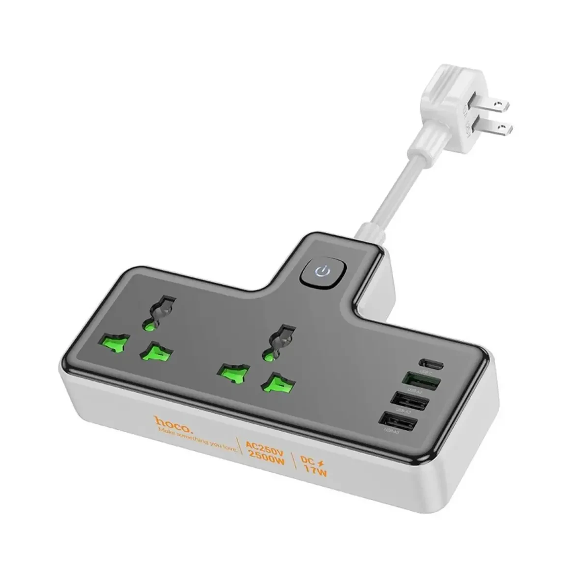 HOCO AC11A Voyage 2-Position Expansion Socket (1C3A) (EU)