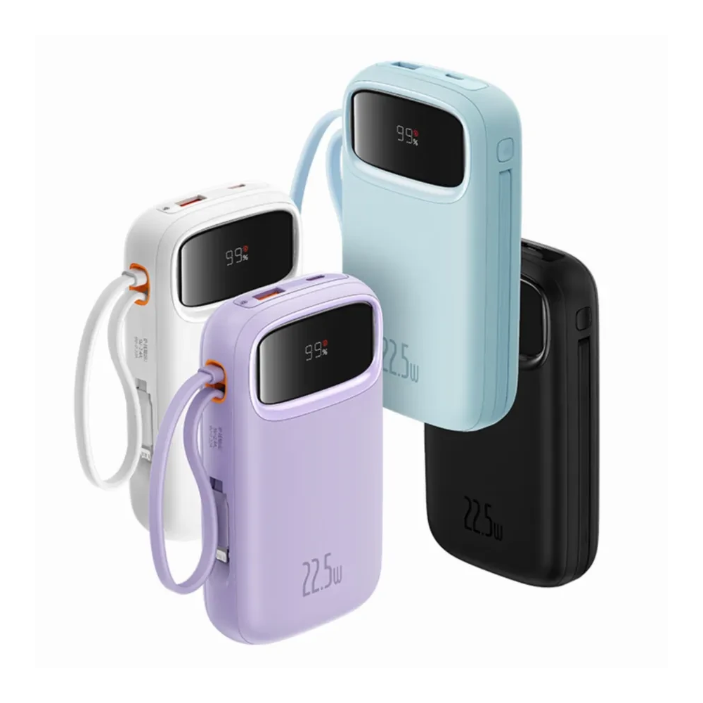 Baseus Comet Series 22.5W 20000mAh Dual Cable Digital Display Power Bank