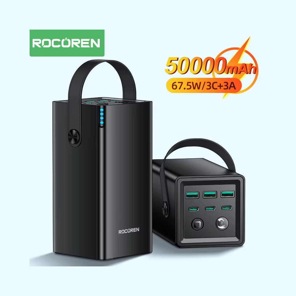 Rocoren 50000mAh (3C+3A) 67.5W Power Bank